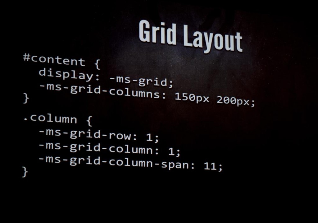 CSS3 Grid Layout Code